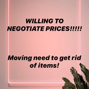 UP TO NEGOTIATING PRICES